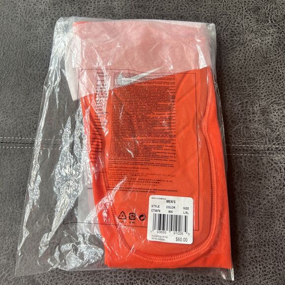 L/XLNike NBA Hyperstrong Mens Padded Compression Knee Sleeves/Pads ORANGE - Picture 2 of 3